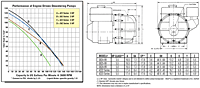 AMT 3824-99 Performance Curves and Dimensional Drawing