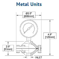 BLACOH SENTINEL Gauge Guards Metal Dimensions