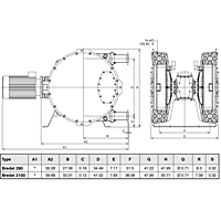 Bredel 280 & 2100 Dimensions
