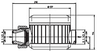 FLUX Flow Meter FMC 100/ETFE/./A Sketch