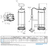 AMT 5890-DC Submersible Pump Drawing